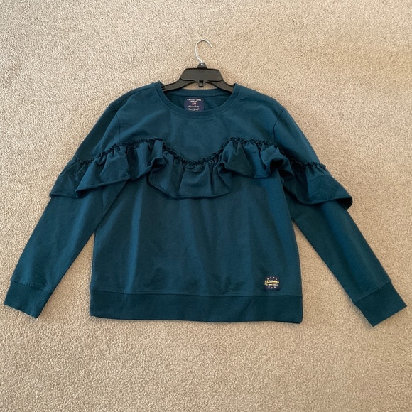 size XL, bust up to 44” inches, greenish blue sweater, new condition - Picture 6 of 9